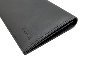 [Top Ranking] Castello Genuine Cowhide Soft Leather Slim <b>Long</b> <b>Wallet</b> Open Closure High Quality Polyester Embossed Logo Multiple - Product Image 3