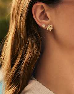 Tiny Swirl Spiral Stud <b>Earrings</b> 14K 18K Solid Gold <b>Fine</b> Jewelry Push Back Likely Minimalist Everyday Simple Studs Manufacture - Product Image 4