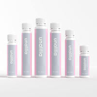 Flacon de médicament en PP blanc miniature de 10 ml à 50 ml avec bouchon à vis, sérigraphié, pour liquides oraux, nutriments et enzymes