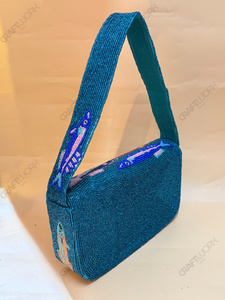 Bolso de Hombro con Cuentas Hecho a Mano, Inspirado en la Vida Marina, Bolso de Mano con Motivo de Peces Coloridos, Bolso de Noche, Proveedor Mayorista - Product Image 3