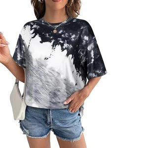 T-shirts décontractés d'été pour femmes, manches courtes, couleur unie, coupe classique, col rond, 100 % coton, anti-boulochage, respirants, écologiques - Product Image 3