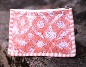 Handmade Floral Zipper Closure Soft High Quality Fashionable Cotton Coin <b>Pouch</b> - Product Image 2