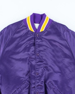 Wholesale High Quality 2025 Satin Varsity Letterman Baseball Embroidery <b>Patch</b> <b>Jacket</b> Plus Size Reversible Design Front Winter - Product Image 4