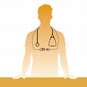 Estetoscopio de Cardiología Estilo Master con Acabado Dorado, Fuente de Alimentación Manual para Auscultación Clínica Avanzada - Product Image 3