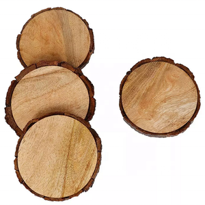 Latest Cute Design Rhinestone & <b>Wooden</b> Tea Cup Mats Pads Best Price Handmade Trendy Square Household Dinnerware Glass Coaster - Product Image 5