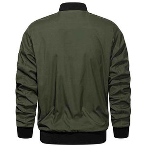 2026 New High Quality New Design Men's Sport <b>Fleece</b> Jacket Stand Collar Front Windproof Breathable Winter Thick Polyester/Cotton - Product Image 2