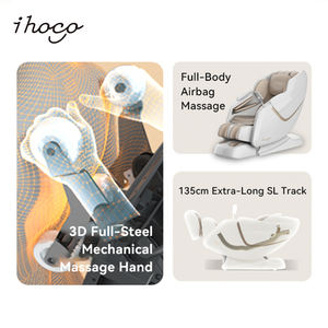 27 tecniche sistema di cellule d'aria corpo pieno 3D acciaio sedia di massaggio a rulli con vitelli riscaldati prodotto di qualità Premium - Product Image 2