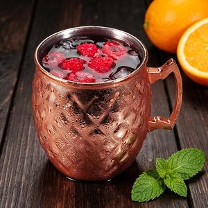 Tazas Moscow Mule de 18 oz con logotipo personalizado de calidad premium, taza para cócteles y mocktails con asa de latón, koi, de 450 ml a 550 ml, para servir bebidas. - Product Image 5