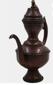 Carafe à eau vintage en laiton, pichet à thé traditionnel, théière décorative antique pour la décoration intérieure - Product Image 4