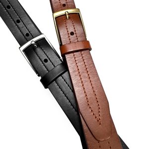 Nuevo Cinturón Casual de Cuero Vacuno Vintage para Hombre con Hebilla de Aleación - Impermeable, Ecológico, Transpirable y Duradero, con Logotipo Personalizable - Product Image 5