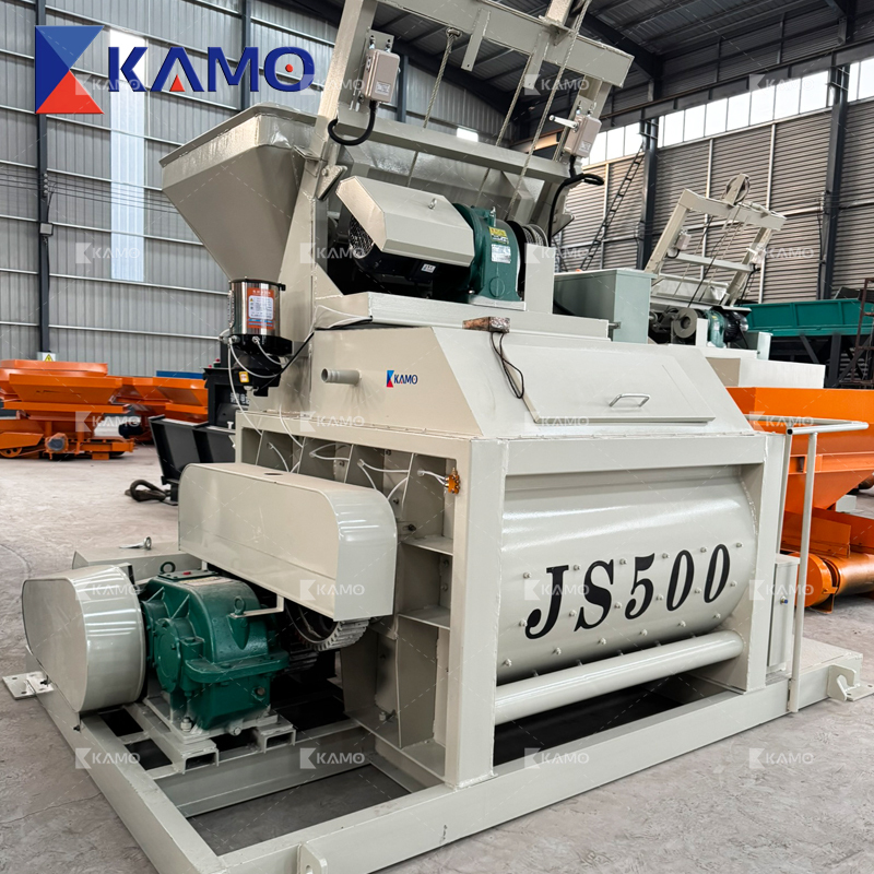 JS500 Mobile Concrete Mixing Plant Cconstruction