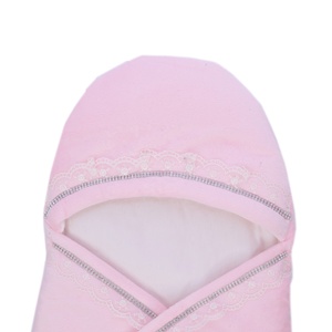 ผ้าห่อตัวเด็กแรกเกิดแบบถุงนอน ผ้าฝ้าย 100% สีชมพู ถักทอ ระบายอากาศดี ติดกระดุม สไตล์โมเดิร์นหรูหรา ขายส่ง รับสั่งทำ - Product Image 3