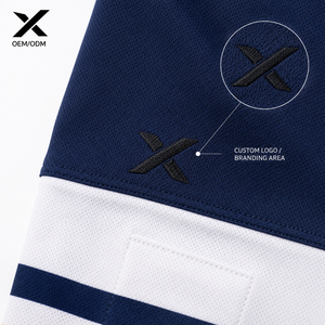 Customized Navy Blue Gold Performance Hockey <b>PVC</b> Compression Base Layer <b>Pants</b> Adjustable Waist Belt Integrated Moisture-Wicking - Product Image 3