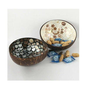 Artisan Mother Of Pearl <b>Coconut</b> Bowl Handmade <b>Coconut</b> <b>Shell</b> Bowl <b>Coconut</b> Bowls Decorated With Eggshell And Gold Lacquer Vietnam - Product Image 3