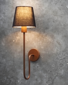 Lampe murale en tissu moderne, applique murale nordique pour chevet, luminaire mural de luxe pour hôtel, éclairage intérieur minimaliste, abat-jour en tissu noir - Product Image 3
