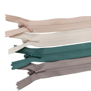 Fermeture éclair invisible en résine à glissière auto-bloquante, sur mesure, durable, à extrémité ouverte, pour vêtements - Product Image 1