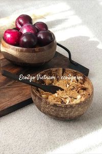 Tazón de Cáscara de Coco Sostenible al por Mayor, Vajilla Natural Hecha a Mano en Vietnam - Product Image 3
