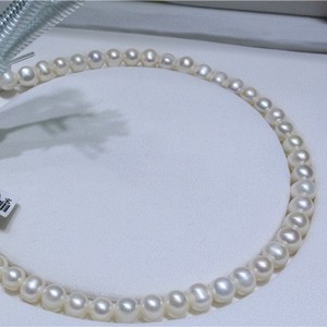 Collier en argent S925 avec boucle à huit caractères, perle d'eau douce de 5 à 5,5 mm, lumière intense, élégant et tendance - Product Image 4