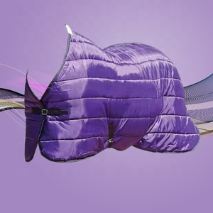 Зимний конюшенный ковер 210D, водонепроницаемая нейлоновая подкладка со средним стандартным каналом, стеганая хлопковая флисовая парусиновая оболочка для лошадей - Product Image 4