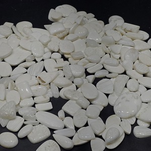 Lote de cabujones de scolecita blanca natural al por mayor, lote de piedras preciosas de scolecita para la fabricación de joyas - Product Image 2