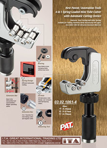 4-IN-1 Spring Loaded Mini Tube Cutter with Automatic cutting device with extra Extension bar & deburring <b>tool</b> & Bearing blade - Product Image 6