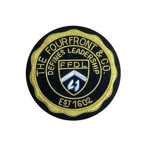 มงกุฎราชินีงานฝีมือคุณภาพสูงระดับพรีเมียม ปักลายด้วยดิ้นทอง สำหรับติดเสื้อเบลเซอร์  ออกแบบได้ตามต้องการ ปรับขนาดได้ - Product Image 5