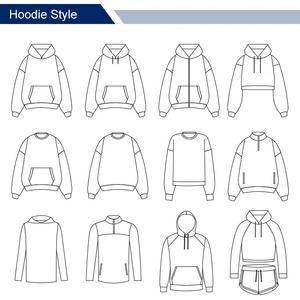 Sweat-shirts à capuche blancs pour hommes, vente en gros, à manches longues, avec poche kangourou et épaules tombantes, pour le streetwear - Product Image 4