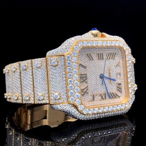 Reloj Clásico Personalizado para Hombre con Diamantes Cultivados en Laboratorio, Estilo Hip Hop, Joyería de Diamantes, Mejor Calidad, Precio al por Mayor - Product Image 2