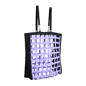 Premium <b>Light</b> Purple Nylon Horse Hay Bag Slow Feed Hay <b>Net</b> Large Capacity Adjustable Strap Durable Stable Feeding Bag Heavy Duty - Product Image 2