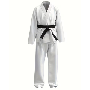 Kimono de Karate Blanco 100% Algodón, Corte Regular, Transpirable, Unisex, para Adultos, Ropa de Artes Marciales - Product Image 1