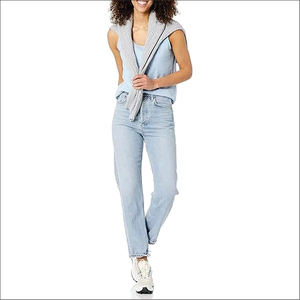 Women's Scoop <b>Neck</b> <b>Tank</b> <b>Tops</b> Solid Color Breathable Knitted Polyester Casual Wear Light Blue and Dark Green - Product Image 6