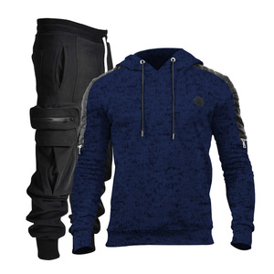 Conjunto Deportivo Personalizado con Logotipo, 90% Poliéster, 10% Elastano, 2 Piezas, para Correr, Hacer Ejercicio, Gimnasio, Ropa de Entrenamiento para Hombre - Product Image 3