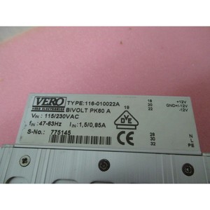 MODULE D'ALIMENTATION VERO 116-010022A, BIVOLT PK60 - Équipements et pièces semi-conductrices d'occasion fiables à l'échelle mondiale chez - Product Image 4