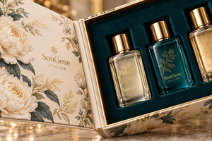 Boîte de découverte de parfum personnalisée en opale, style livre à charnières, pour jardin - Product Image 4