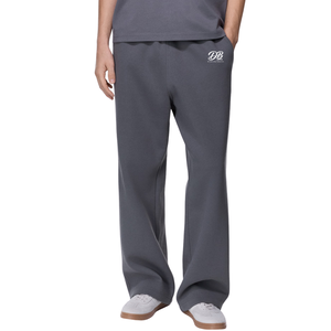 Pantalon de survêtement unisexe premium coupe ample en molleton de coton doux, avec taille élastique et cordon de serrage, pour le sport, la gym et les entraînements - Product Image 1