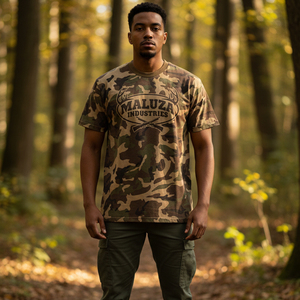 T-shirt de chasse à régulation thermique et gestion avancée de l'humidité, imprimé camouflage, coutures robustes pour terrains difficiles - Product Image 6