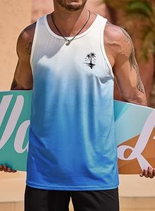 Men's Cotton Tank Top Sleeveless Gym Vest Breathable Summer Fitness Shirt Plain Solid Color Athletic Men's Singlet - Product Image 6