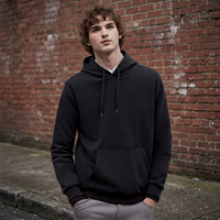 Sweat à capuche unisexe surdimensionné en molleton personnalisé avec broderie numérique, logo personnalisé, 100% coton, pull décontracté d'hiver