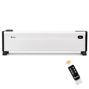 Calentador Eléctrico de Zócalo de 32 Pulgadas con 1500W, 3 Ajustes de Calor, Control Remoto, 12H, Humidificador Incorporado, Calentador de Espacio de 32 Pulgadas - Product Image 1