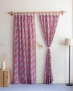 ชุดผ้าม่านลายดอกไม้พิมพ์มือบนผ้าฝ้าย ดีไซน์สวยงาม สำหรับตกแต่งบ้าน รุ่นใหม่ล่าสุด - Product Image 3