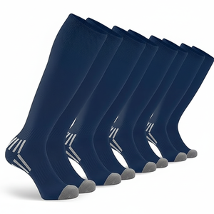 Calcetines Deportivos Personalizados de Alta Calidad para Ciclismo, Tejidos, 5 Dedos, Delgados, Antibacterianos, de Poliéster/Algodón, con Logotipo - Product Image 1