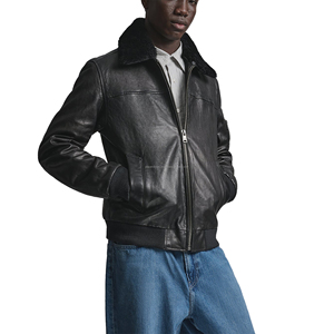 High Quality Biker Motorcycle <b>Leather</b> <b>Jacket</b> <b>Men's</b> Rider Fashion Wear Custom Logo OEM ODM Manufacturer - Product Image 2