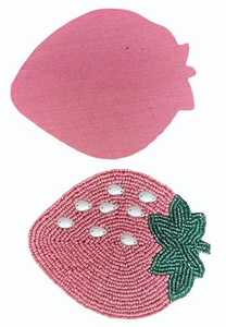 High Quality Custom Designed Crystal Beaded Cup Coasters Durable Floral Style <b>Plastic</b> for Dining <b>Table</b> - Product Image 6