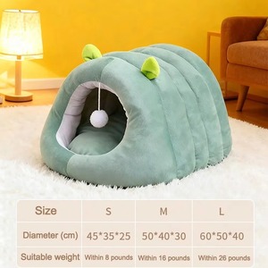 Dropshipping 2026 Comfortable Winter Foldable Removable Washable Cotton Cat <b>Bed</b> Mat Pet Sleeping <b>Nest</b> Dropshipping Agent - Product Image 3