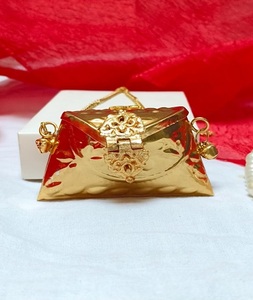 Bolso de mano tipo Potli de latón soldado, forma personalizada, pulido tradicional, F S International, Acción de Gracias - Product Image 1