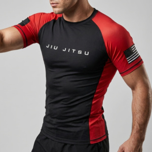 เสื้อแรชการ์ดตกปลาแบบสั่งทำจำนวนมาก OEM ผลิตจากโพลีเอสเตอร์ผสมสแปนเด็กซ์ ป้องกันแสงแดด UPF 50 รับผลิตแบรนด์ส่วนตัว - Product Image 2