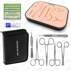 Kit de entrenamiento para estudiantes de medicina, almohadilla de piel quirúrgica de acero inoxidable, instrumento de práctica, instrumento médico manual - Product Image 5