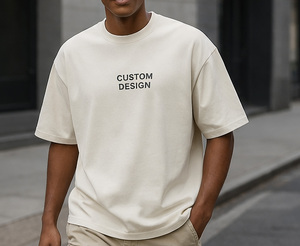 T-shirt surdimensionné de qualité supérieure, coupe ample, imprimé sur mesure, en coton, streetwear pour hommes, fabrication OEM - Product Image 1