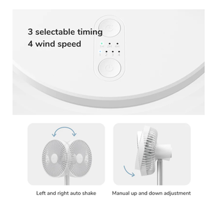 จิซูไลฟ์ พัดลมตั้งโต๊ะไลฟ์ 7 FA13P สีขาว - Product Image 3