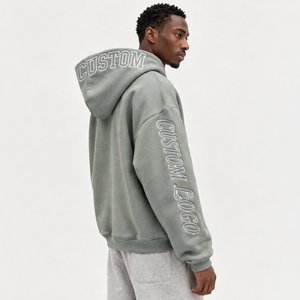 Sudadera con Capucha Personalizada para Hombre, Felpa Gruesa, Bolsillo Tipo Canguro, Impresión Personalizada para Marcas de Ropa, Fabricante Mayorista - Product Image 4